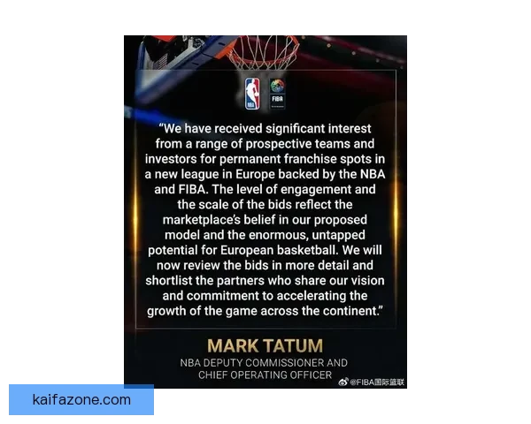 NBA与欧篮联国际篮联计划重启谈判 共建24队欧洲联赛新篇章